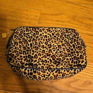 Cheetah Print Sachs Fifth Avenue Makeup Bag